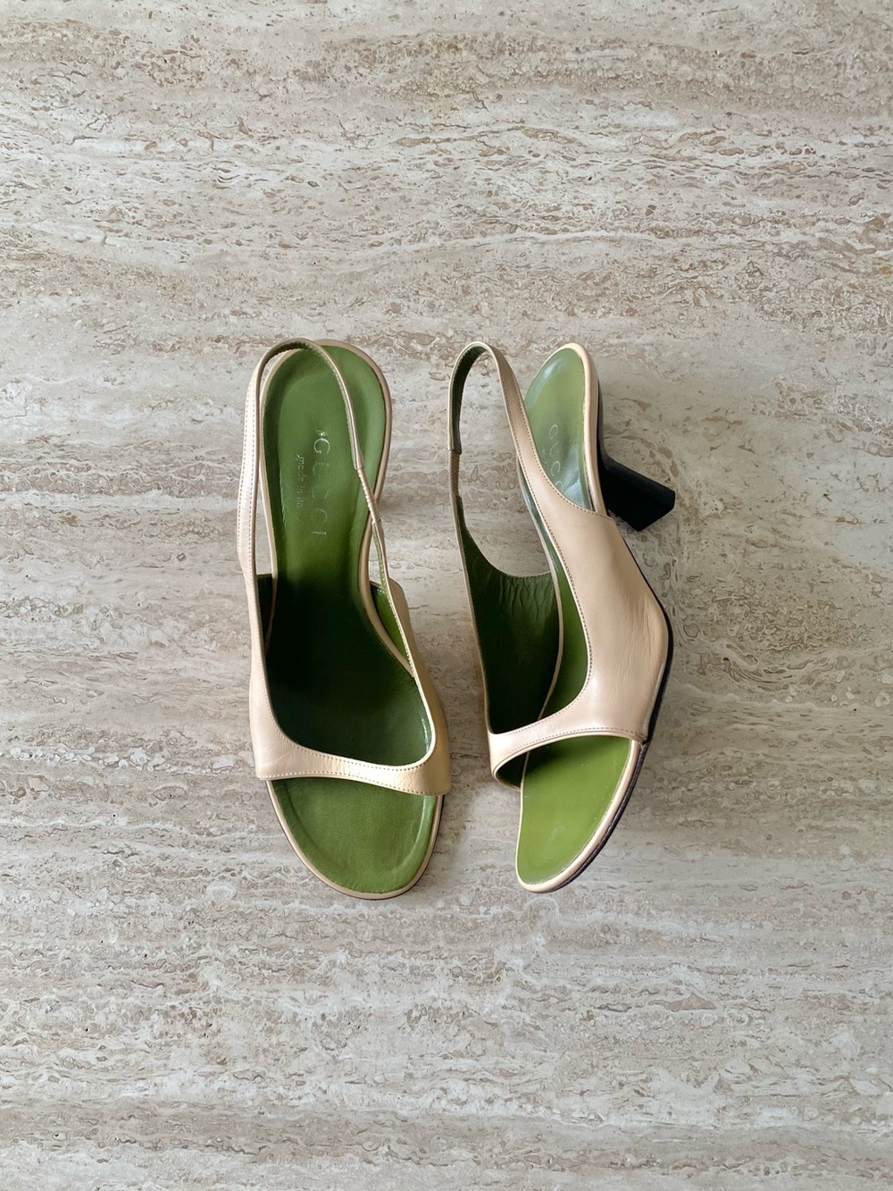 Vintage Gucci Tom Ford-era Slingback Sandal Heels
